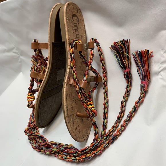 Sam Edelman Circus Beth Lace Up Rainbow Sandal - Picture 8 of 8